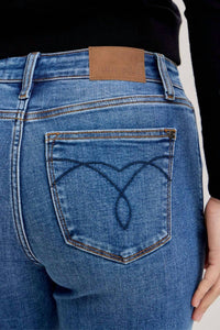 Judy Blue - Boyfriend Classic Cuffed Mid Rise Jean