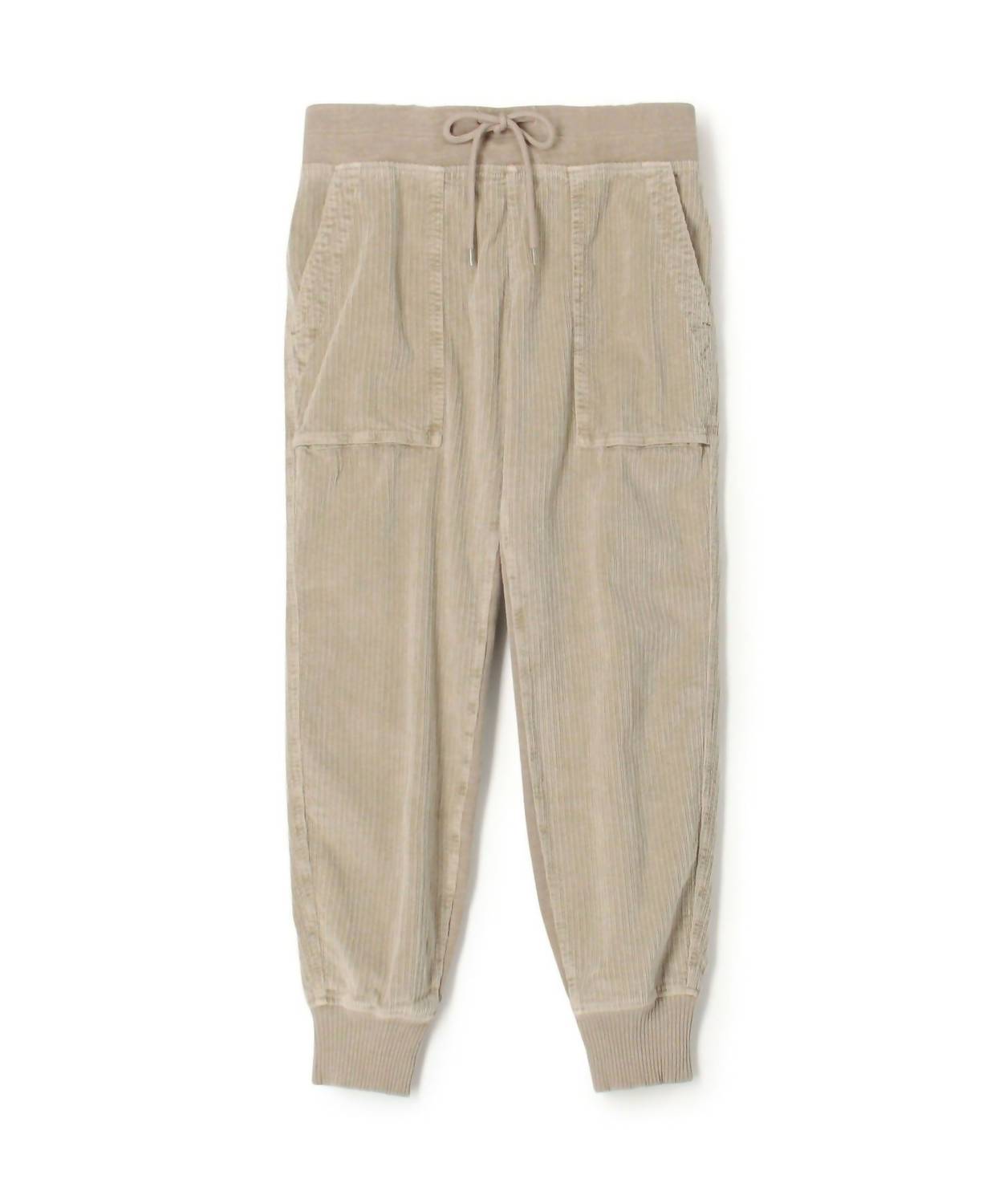 JAMES PERSE Women's Uneven Cord Mixed Media Pants in faint pigment - women's pants
