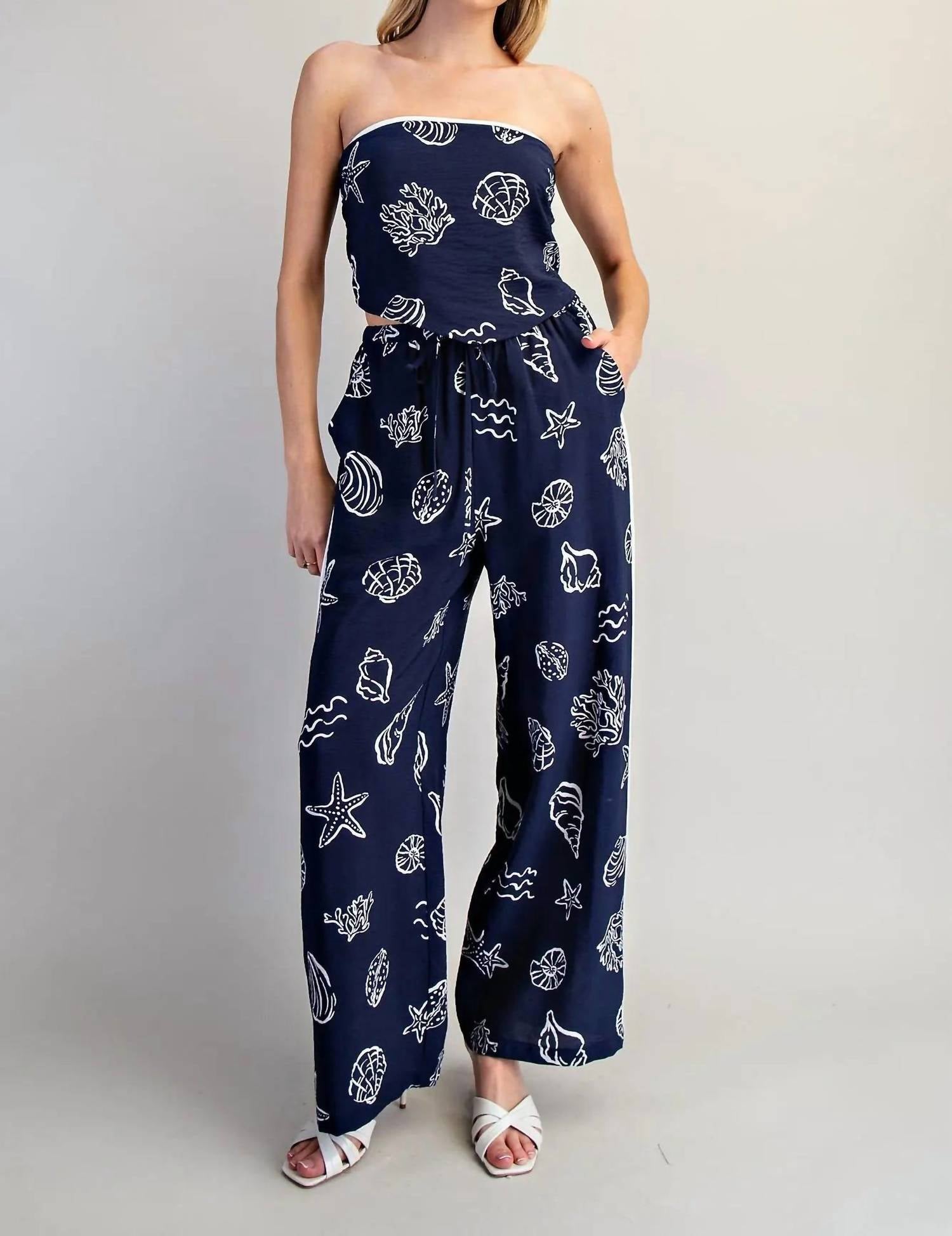 Ee:Some - The Shore 2 Piece Wide Leg Set