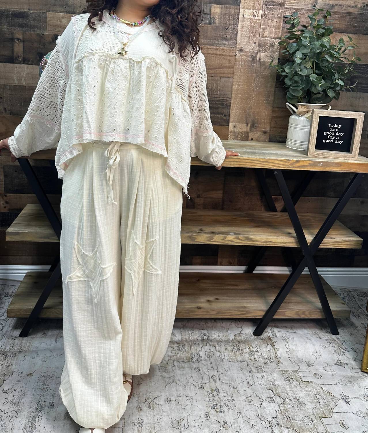 Pol - Star Patch Jogger Pants
