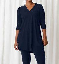 Sympli - V-neck Over Double Tunic