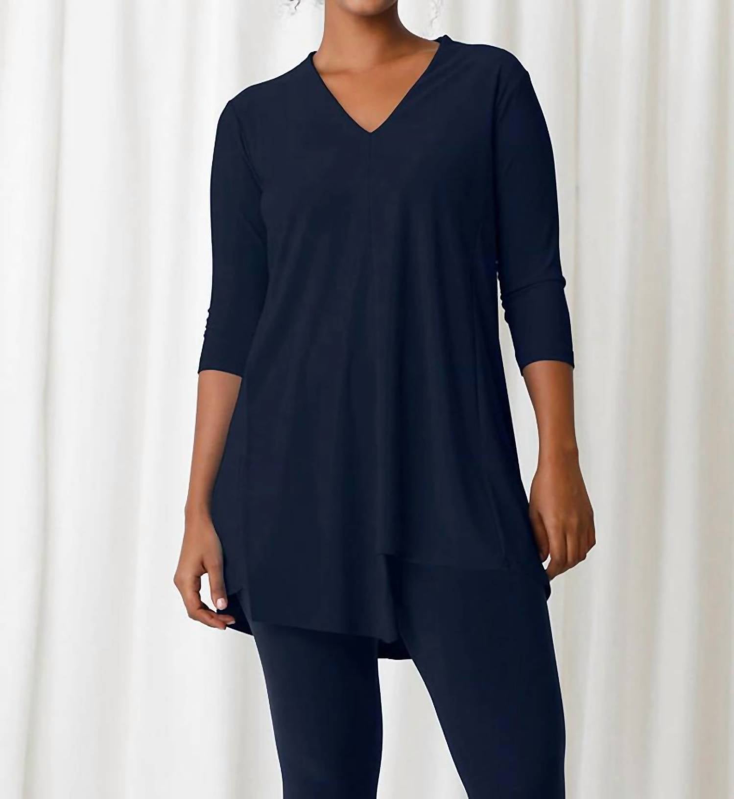 Sympli - V-neck Over Double Tunic