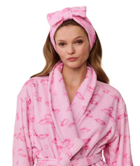 LoveShackFancy Women's Bubblegum Valentine Bath Headband in pink - kids' accessory - alternate view