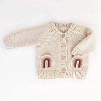 Huggalugs - Girls Rainbow Pocket Cardigan Sweater