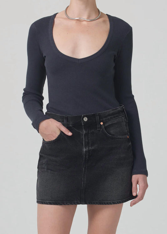 Citizens Of Humanity - Anouk Long Sleeve V-Neck Top