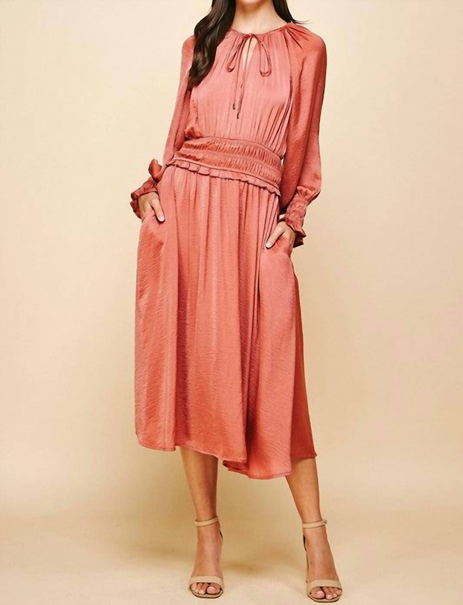 Pinch - Pleated Maxi Dress