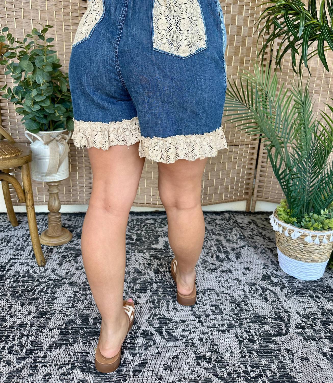 Young Threads - Boho Denim Shorts