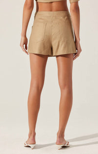 Astr - Deborah Linen Blend Safari Skort