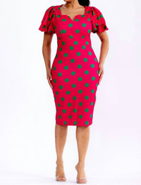 Karen T Design - Polka Dots Midi Dress