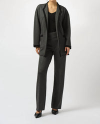 Joseph Ribkoff Wide-leg Pull-on Pants in gray melange - women's pants