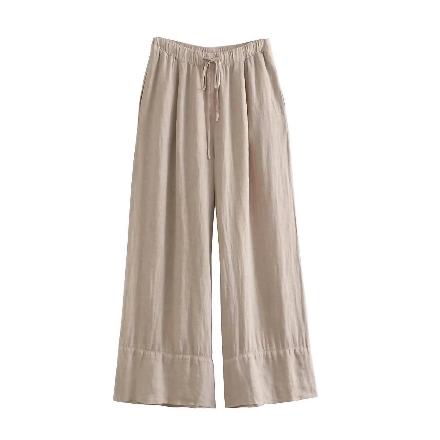 Sweetkama - Women's Elowen Criss Cross Tie Halter Top And Pant Set