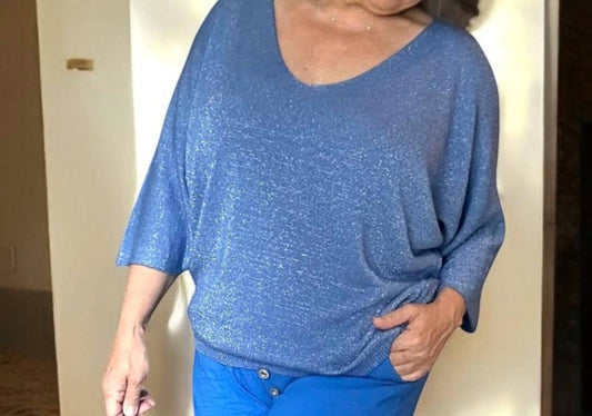 Made In Italy - Elegant Whisper Light Knit Top