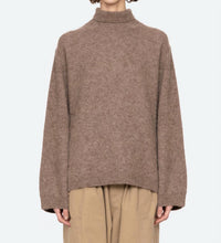 SEA Mallory Turtleneck Sweater in camel multi - women's sweater