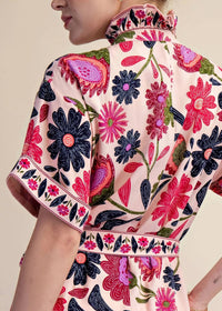 Glam - Leighton Floral Belted Midi Dress