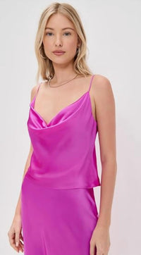 L'Agence - Calista Cowl Neck Cami Top