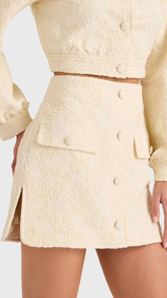 Amanda Uprichard - Bello Textured Mini Skirt