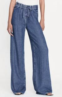 Frame - Super Drape Drawstring Wide Leg Pants