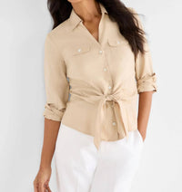 Nic + Zoe - Iconic Tie Front Shirt