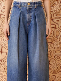 Ulla Johnson The April Wide Leg Jean in indigo wash - women's jeans - alternate view