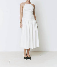 Rue Sophie - Isabella Ruched Drop Waist Dress