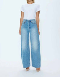 Pistola - Sydney High Rise Bowed Wide Leg Jean