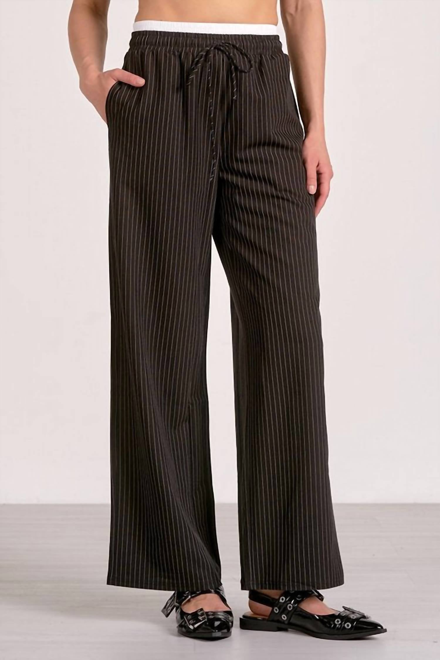 Elan - Trent Pant With Pinstripes
