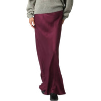 Olivaceous - Kaiya Satin Maxi Skirt