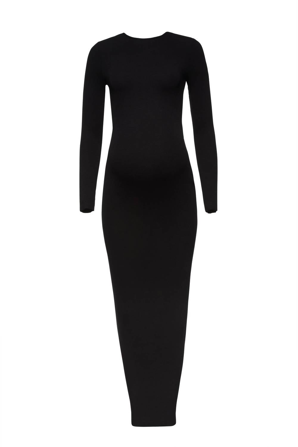 Bumpsuit - Soft Rib Maxi Long Sleeve Dress