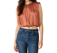 STEVE MADDEN Milana Top in copper - women's shirt