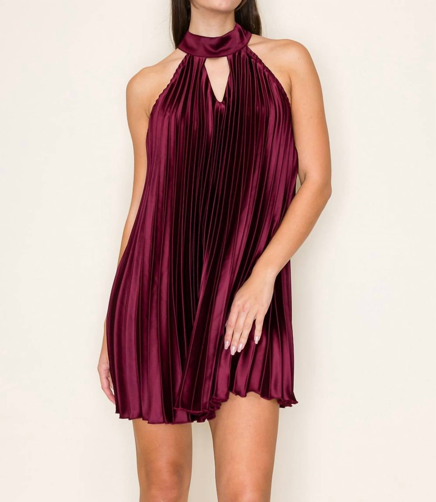 B.Right - Halter Mini Dress