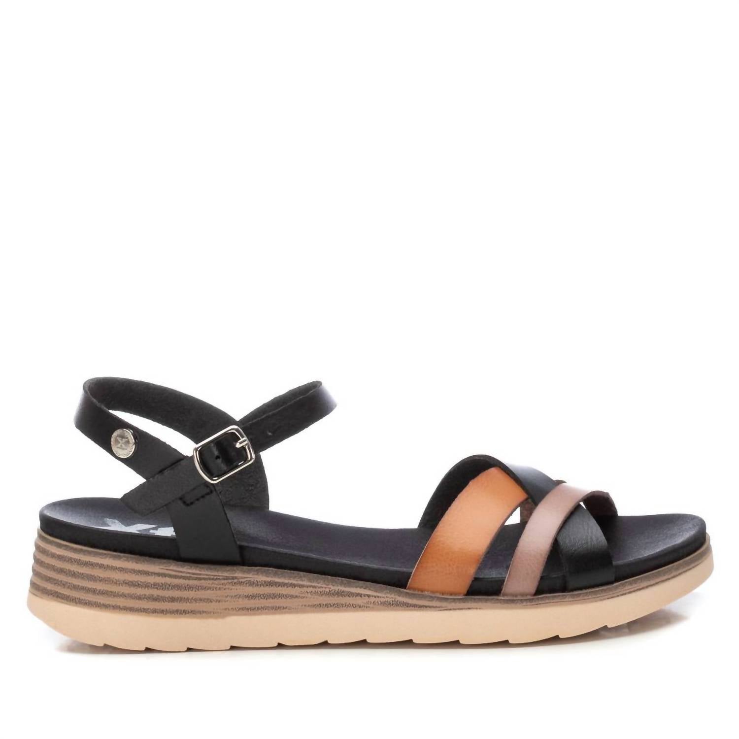 Xti - Women's Low Wedge Strappy Sandals