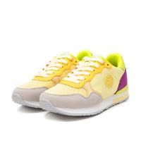 Xti Women's Lace Up Trainer Sneakers in yellow - women's sneaker - view 4