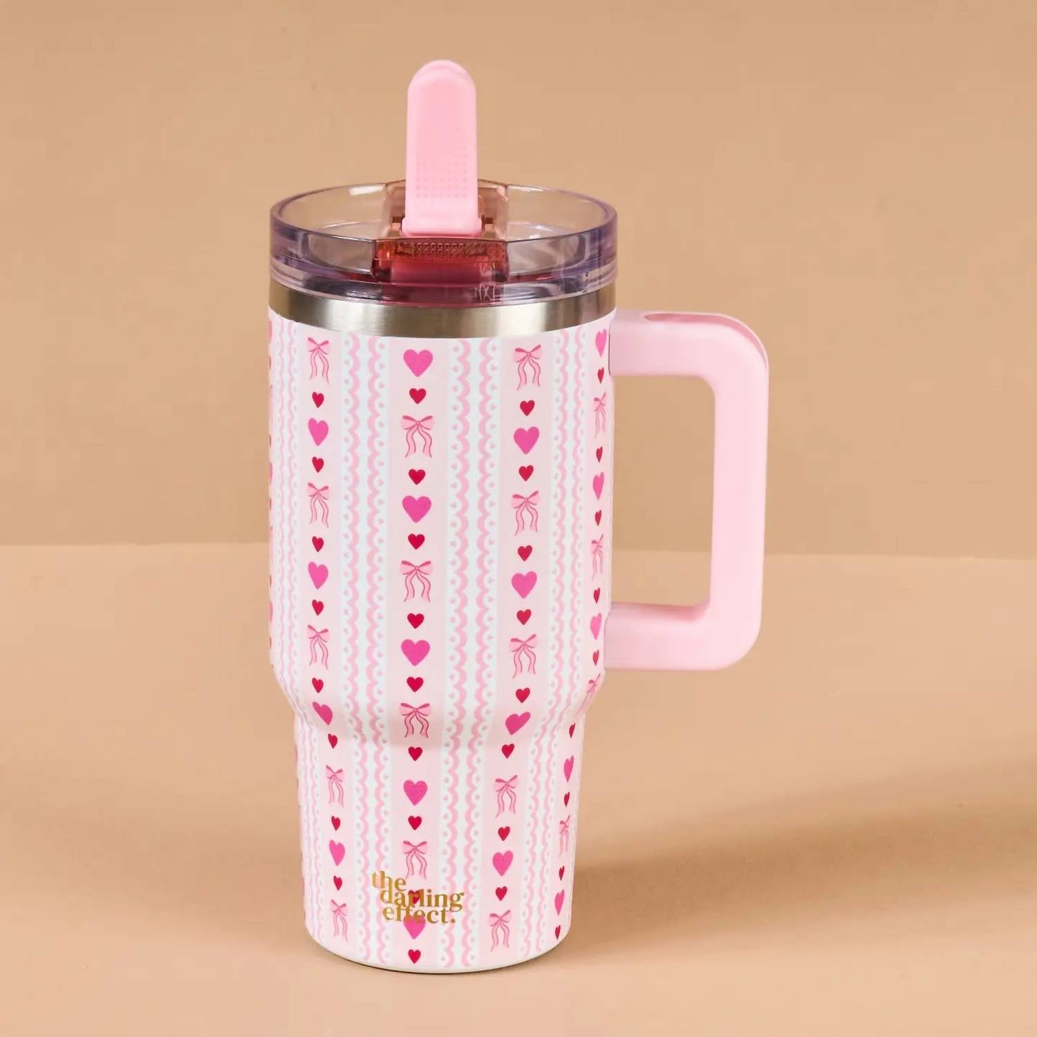 The Darling Effect Oh So Lovely Tumbler - 20 Oz in pink - item - alternate view