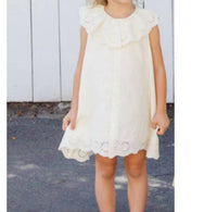 Rylee + Cru Girls Marina Dress in ivory - kids' dress