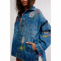 Free People - Women's Madison City Embroidered Cowboy Romance Jacket