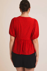 Gilli - Ava Front Tie Baby Doll Top