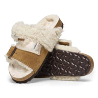 Birkenstock - Women's Arizona Split Teddy Parts River Logo Slippers
