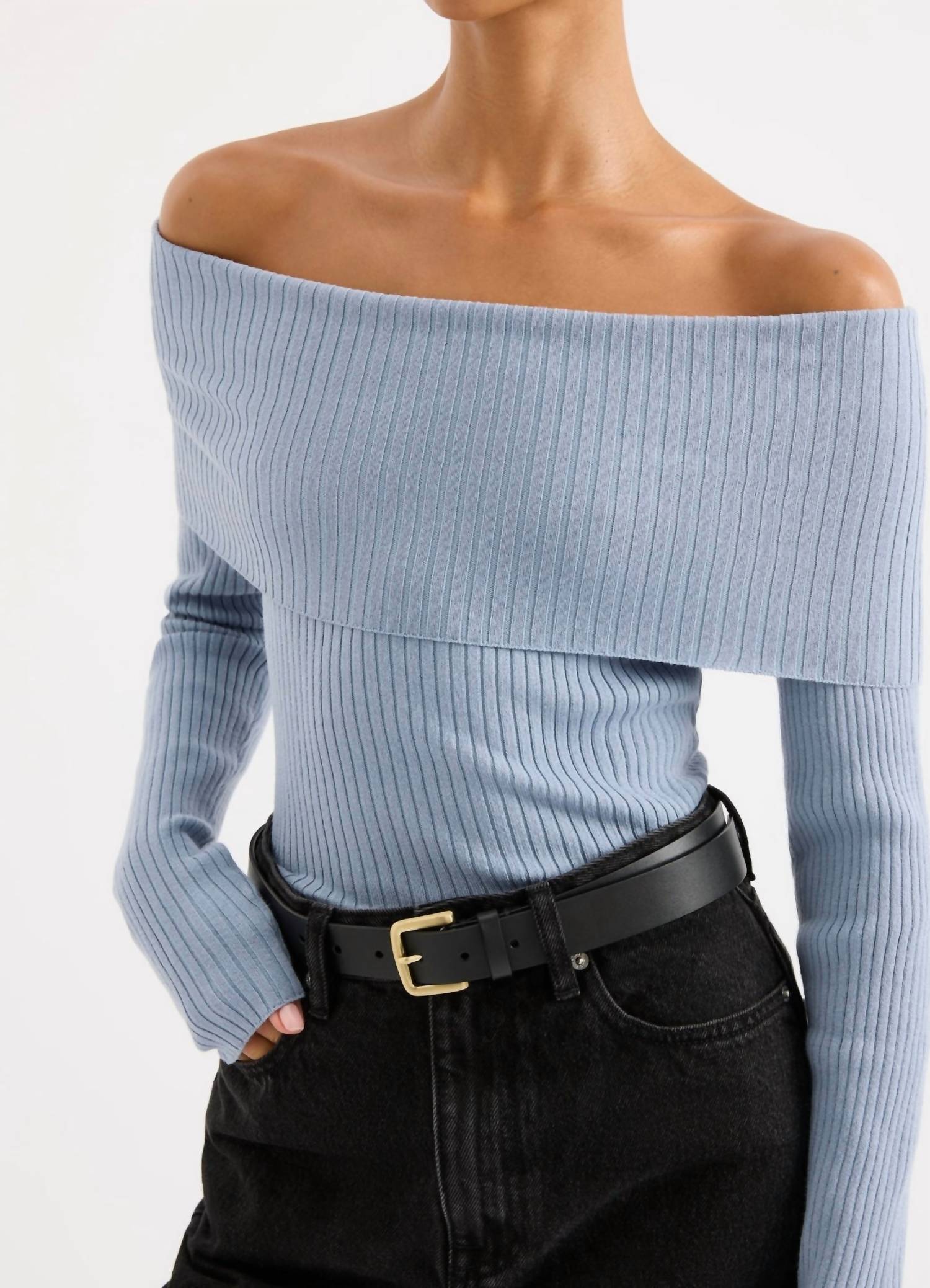 Nude Lucy - Krishna Off Shoulder Knit Top