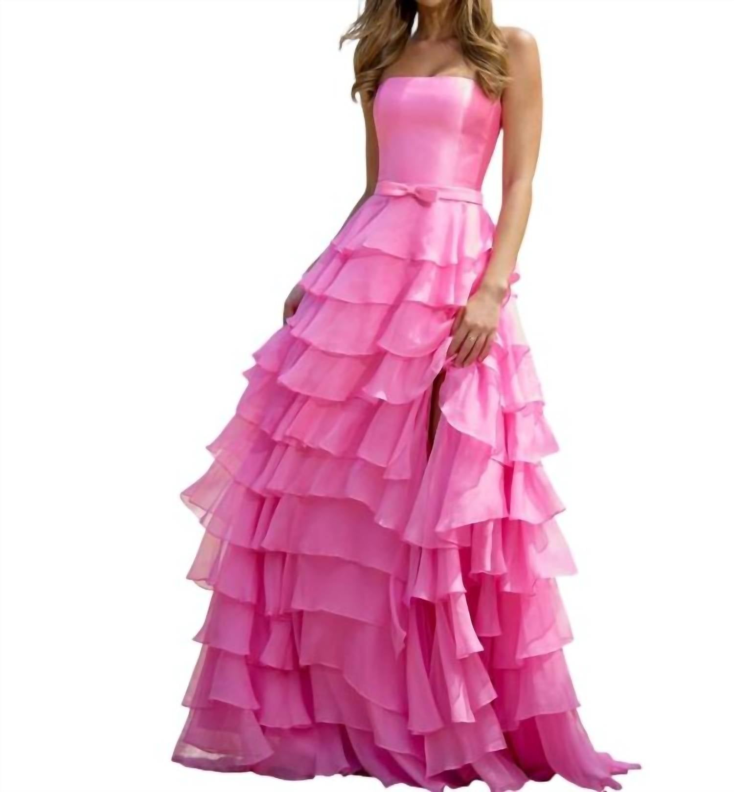 Sherri Hill - Mikado Bodice Strapless Gown
