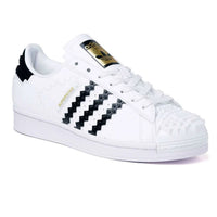 adidas Men's Lego Superstar Casual Comfort Shoes in white black - men's sneaker