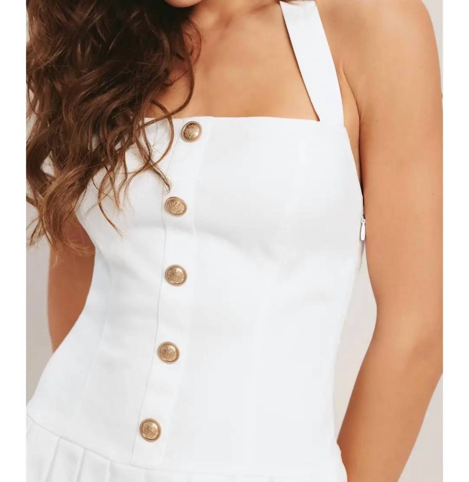 Flying Tomato - A Solid Woven Mini Dress