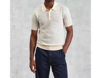 Wax London - Mini Geo Naples Short Sleeve Polo