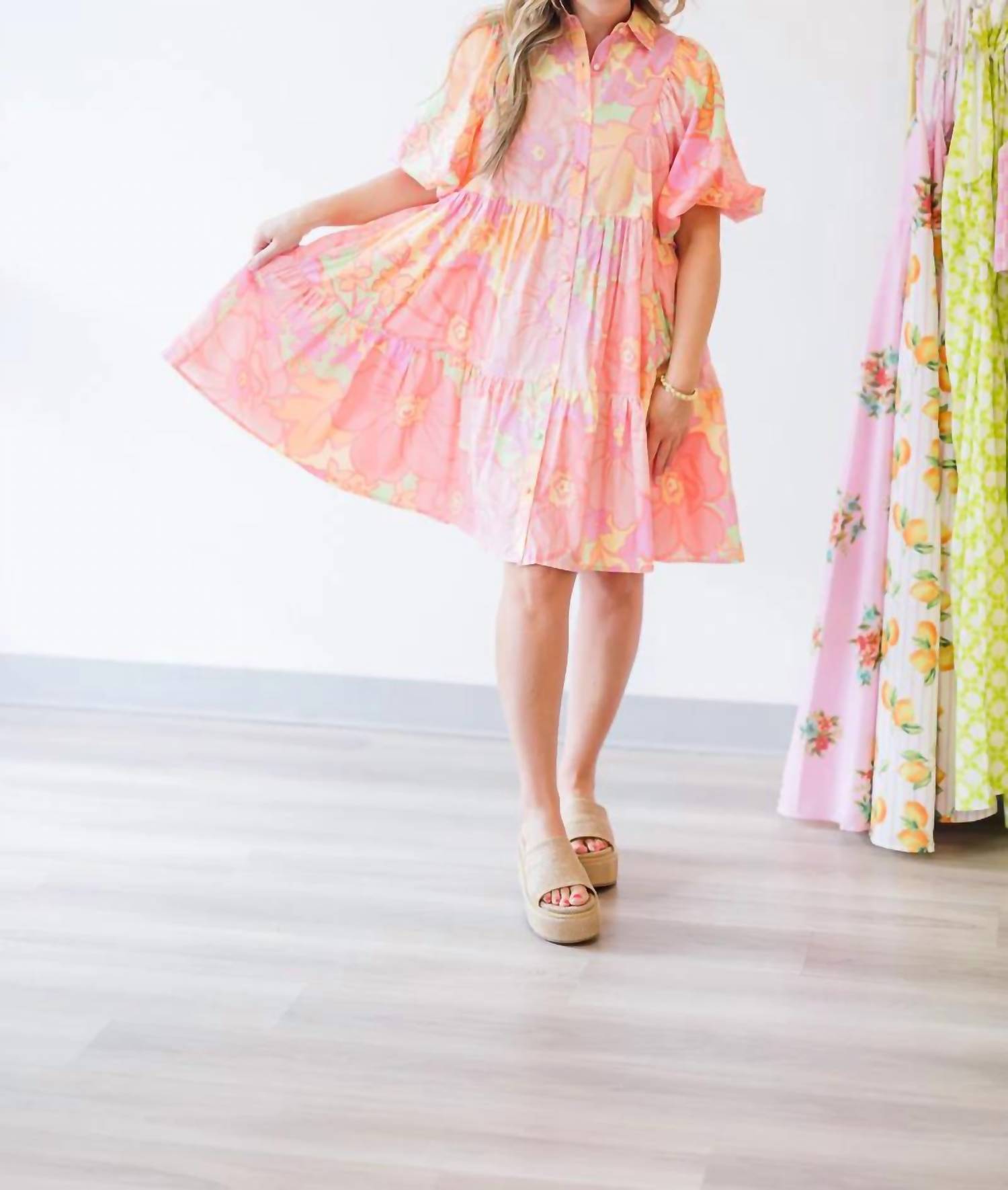 Karlie - Sorbet Swing Mini Dress