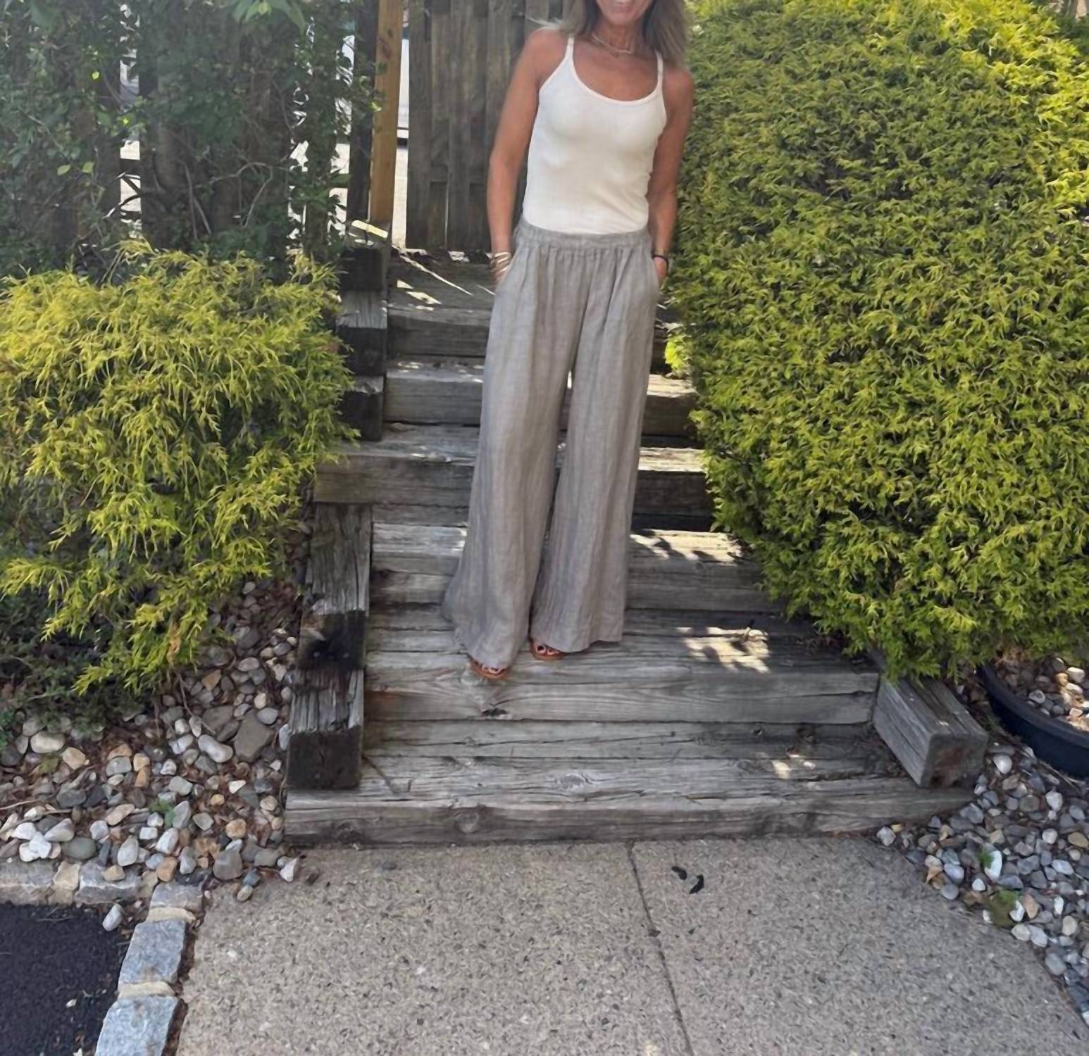 Brand Bazar - Loren Linen Palazzo Pants