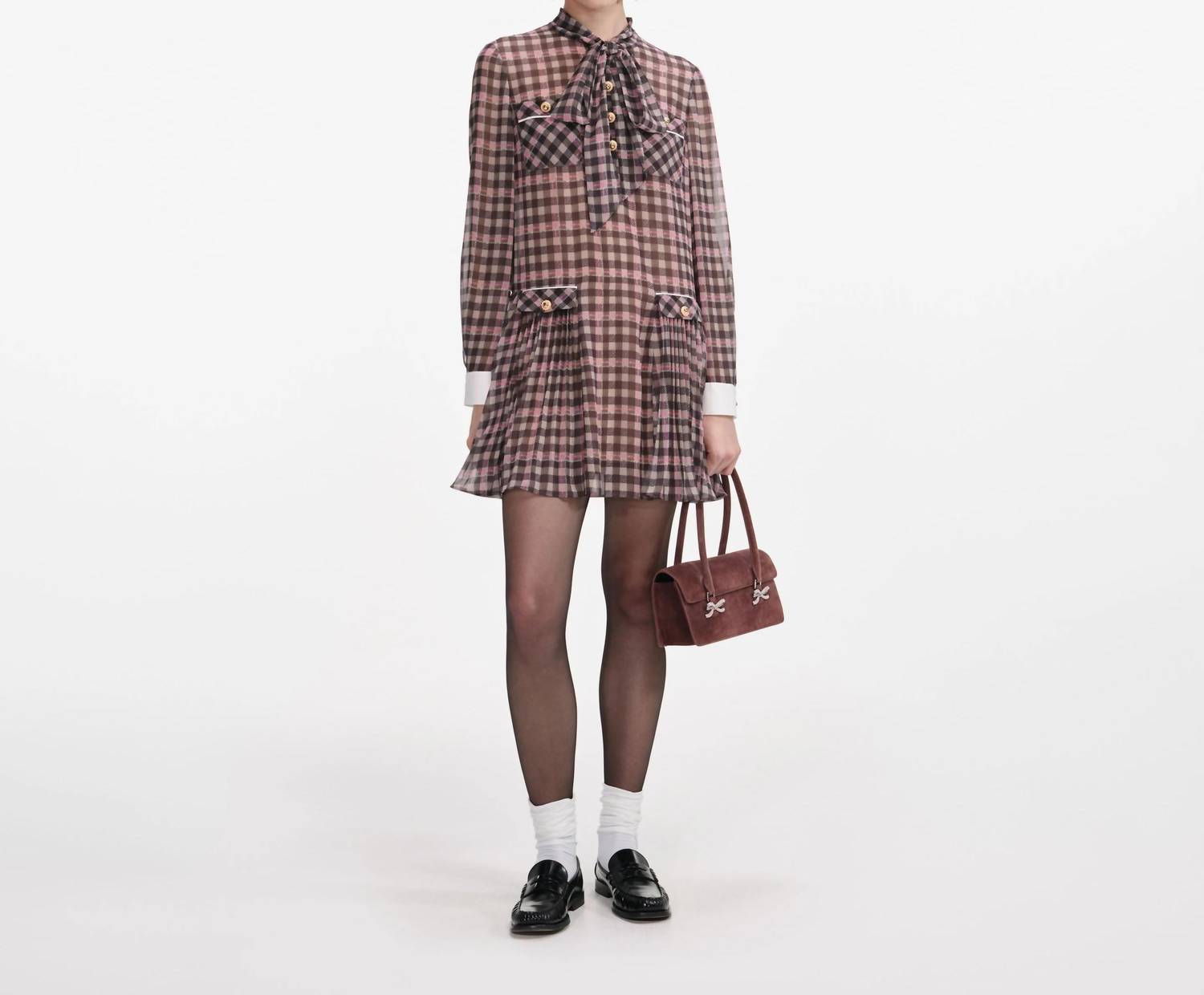 Self-Portrait - Women's Chiffon Mini Dress