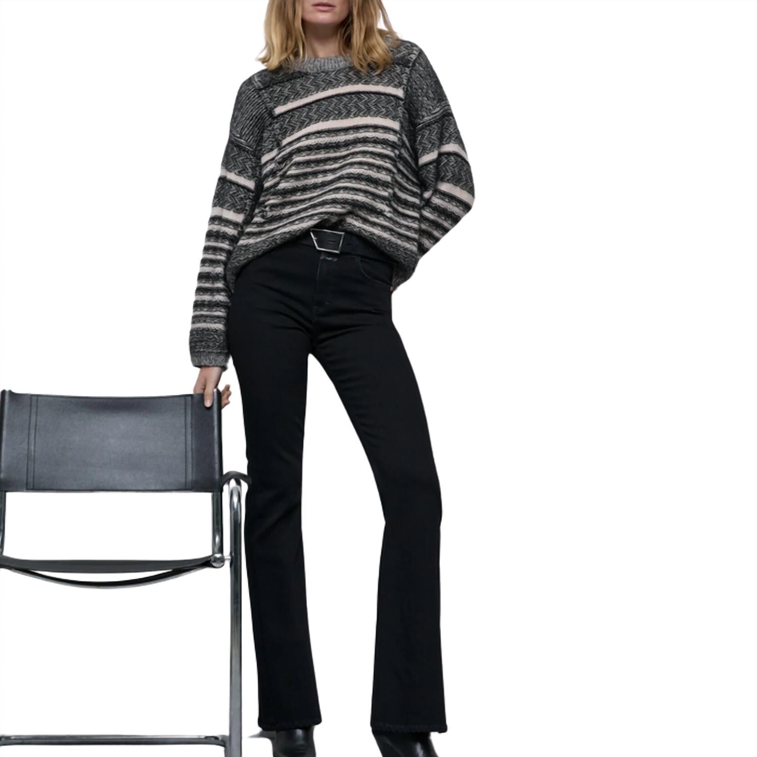 CLOSED Women's Rawlin Flared Jeans in dark grey - women's jeans - alternate view