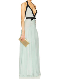 Helsa - Siren Maxi Chiffon Dress