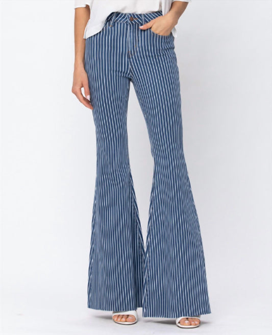 Judy Blue - High Waist Pin Stripe Super Flare Jeans