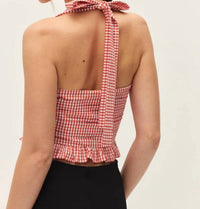 Elodie - Coraline Gingham Halter Top