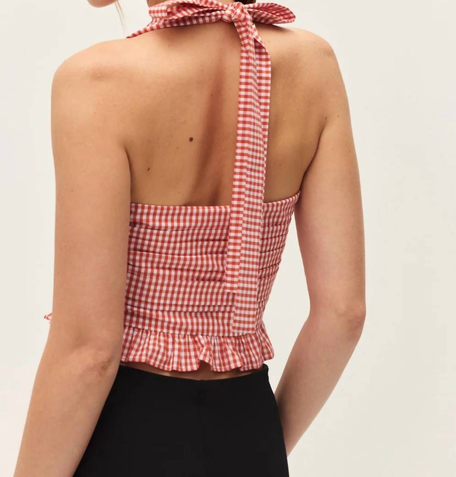 Elodie - Coraline Gingham Halter Top